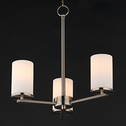 Lateral 3-Light Chandelier
