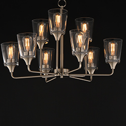 Hudson 9-Light Two-Tier Chandelier