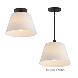 Hudson 1-Light Semi-Flush Mount/Pendant