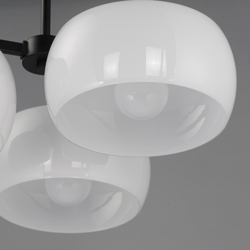 Glazed 3-Light Chandelier