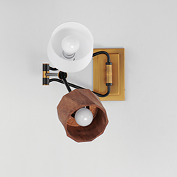 Akimbo 2-Light Swing Arm Wall Sconce W LED Bulbs