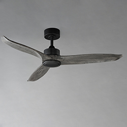 Woodwind 52" Solid Wood Blade Fan w LED Light Kit