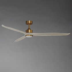 Woodwind 72" Solid Wood Blade Fan w LED