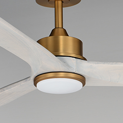 Woodwind 80" Solid Wood Blade Fan W LED